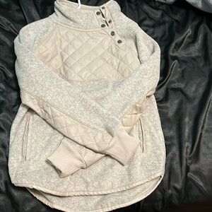 Abercrombie Asymmetrical snap up Fleece